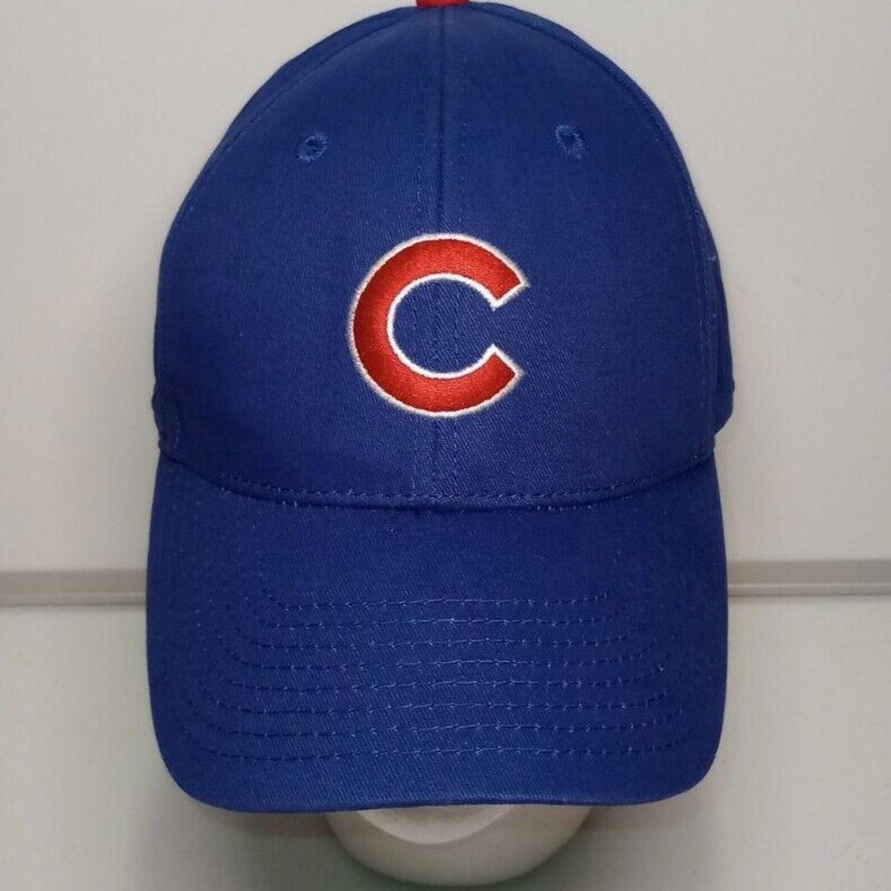 Chicago Cubs MLB Baseball Team Logo Blue Fan Favorite Genuine Strapback Hat Cap